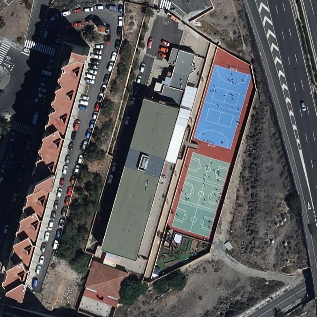 Aerial view of the grounds of CEIP CÉSAR MANRIQUE