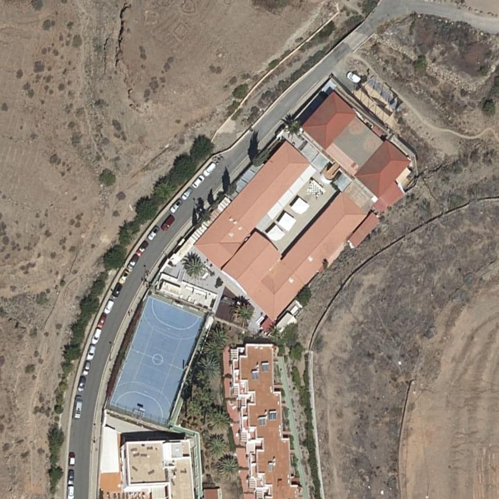 Aerial view of the grounds of CPDEP ESCUELA NORUEGA GRAN CANARIA