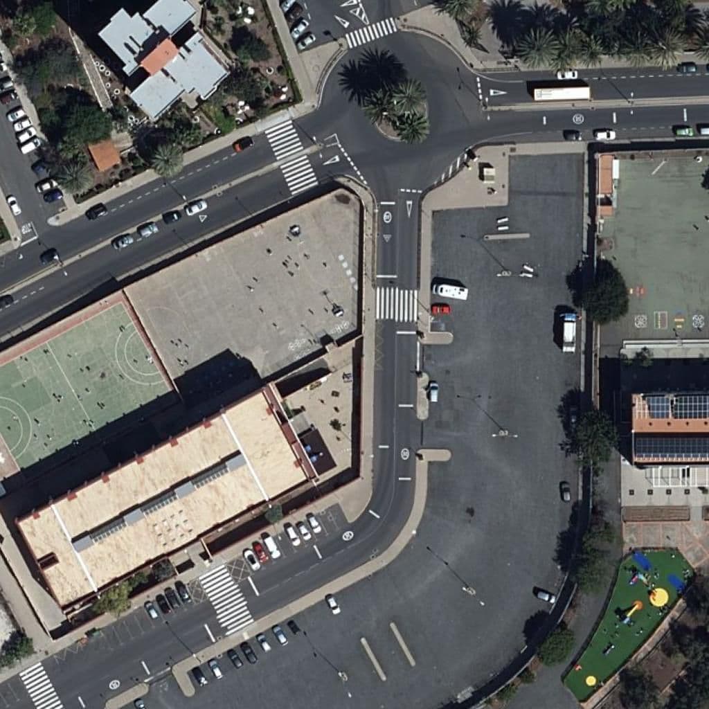 Aerial view of the grounds of CEIP PINTOR NÉSTOR