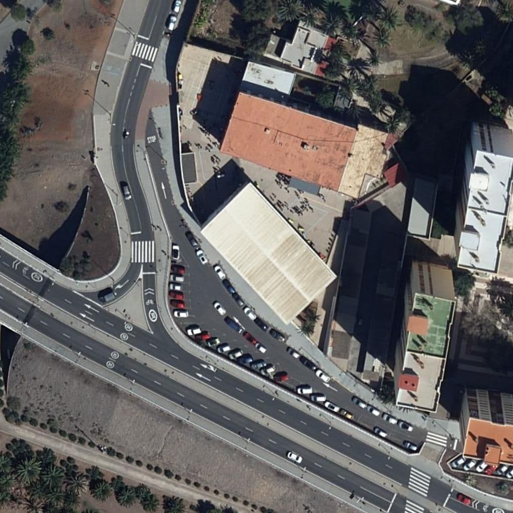 Aerial view of the grounds of IES PABLO MONTESINO