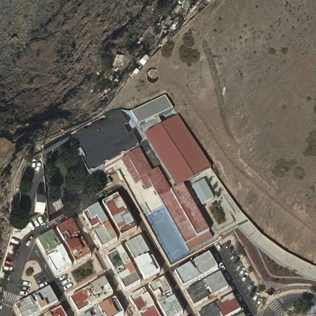 Aerial view of the grounds of CEIP FAÑABÉ