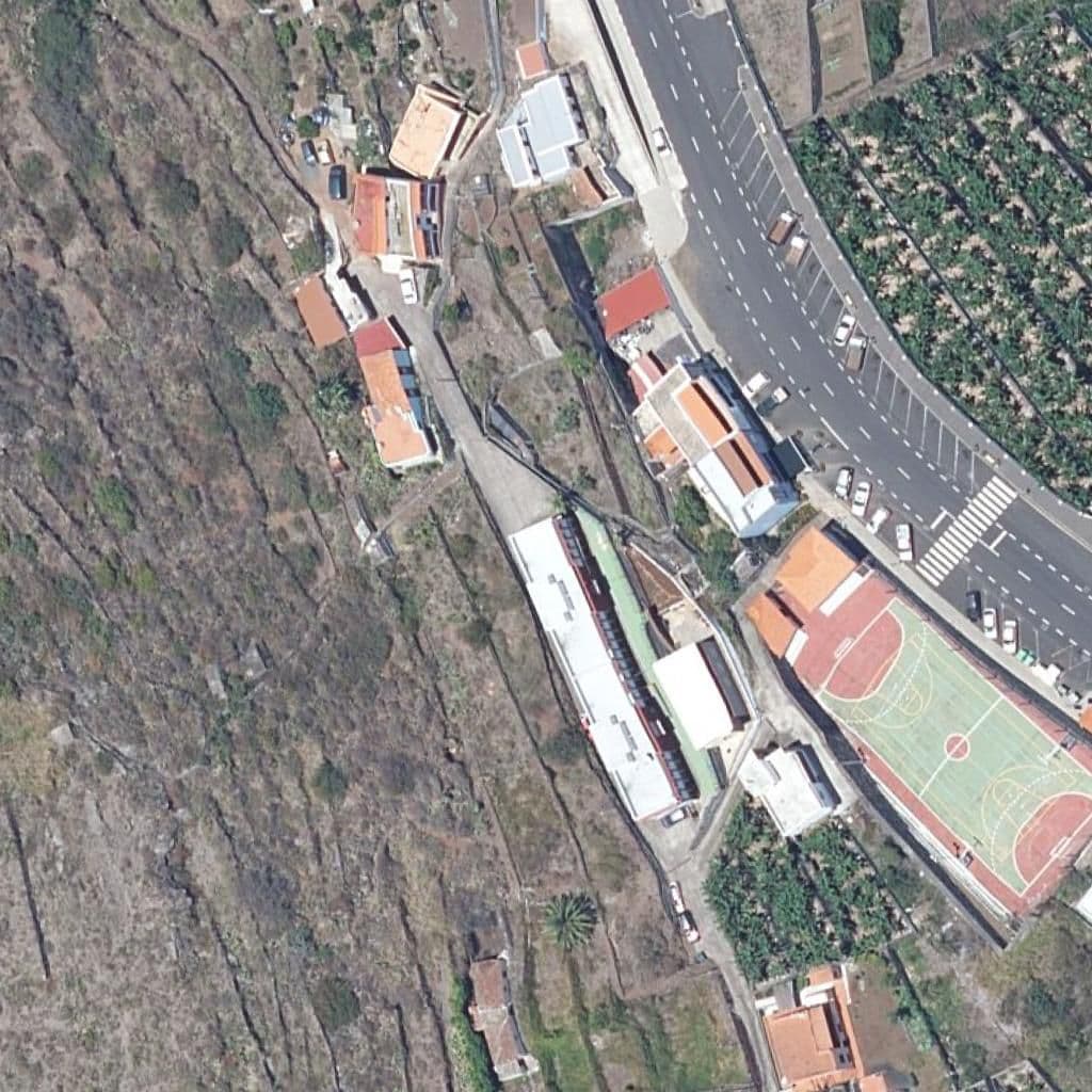 Aerial view of the grounds of CEIP LA CUESTA