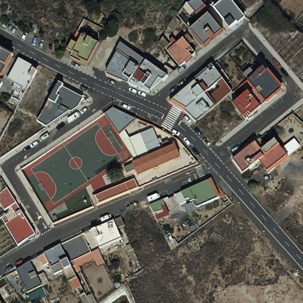 Aerial view of the grounds of CEIP VIRGEN DEL PILAR