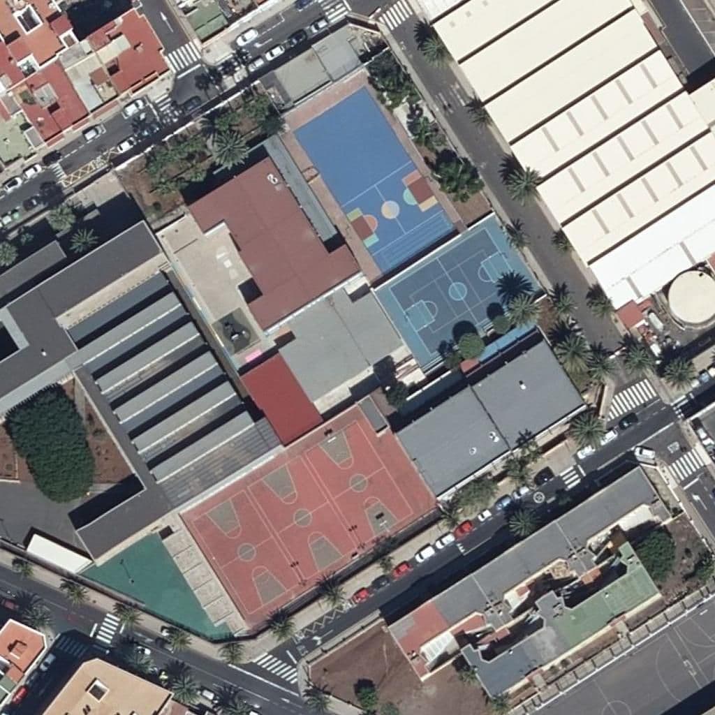Aerial view of the grounds of CEIP SAN LUIS GONZAGA