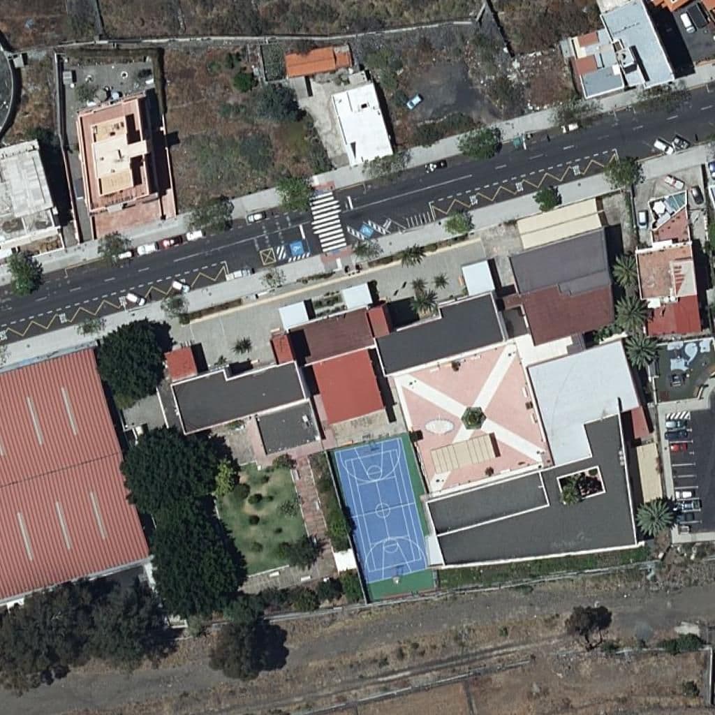 Aerial view of the grounds of IES EUSEBIO BARRETO LORENZO