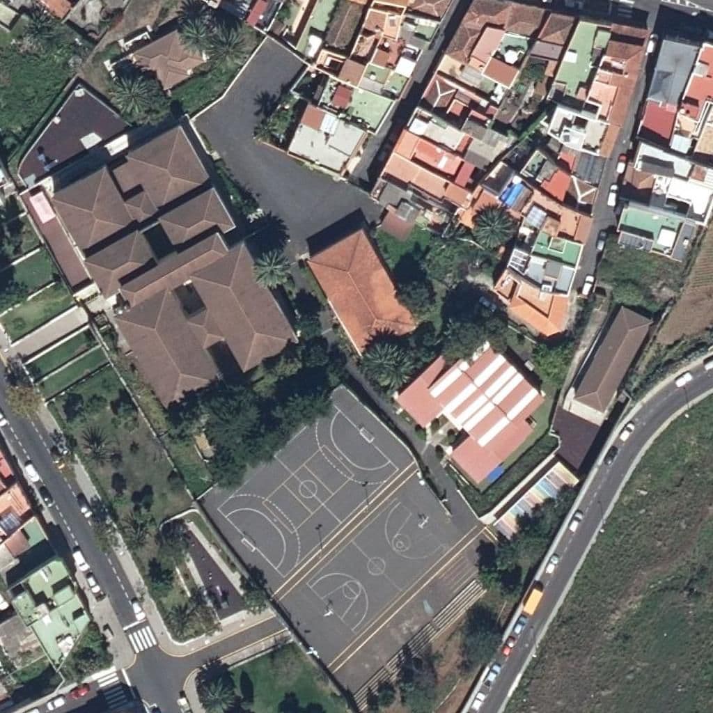 Aerial view of the grounds of CEIP RAMÓN Y CAJAL