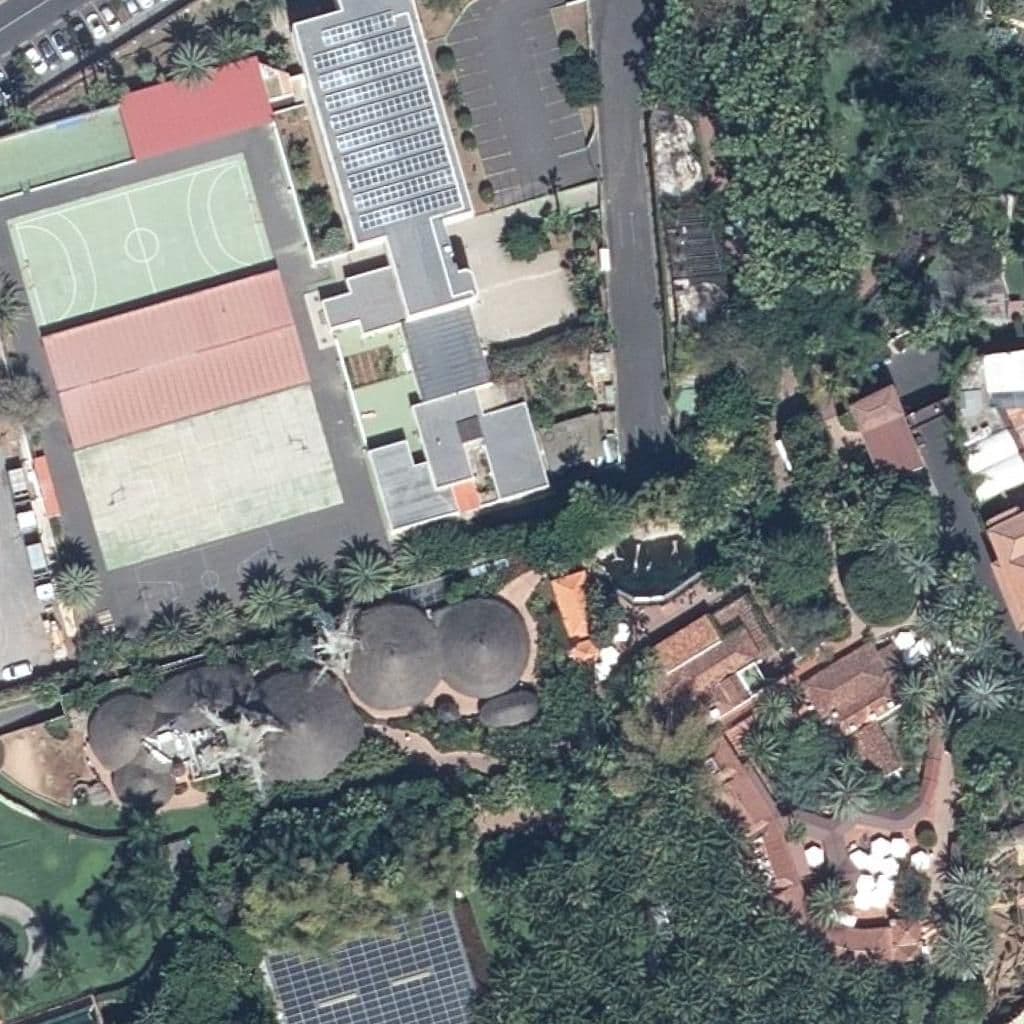 Aerial view of the grounds of CEIP PUNTA BRAVA