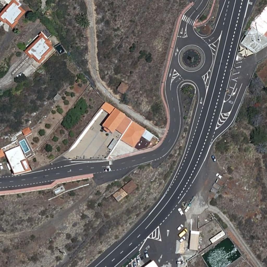 Aerial view of the grounds of CEIP SAGRADO CORAZÓN DE JESÚS