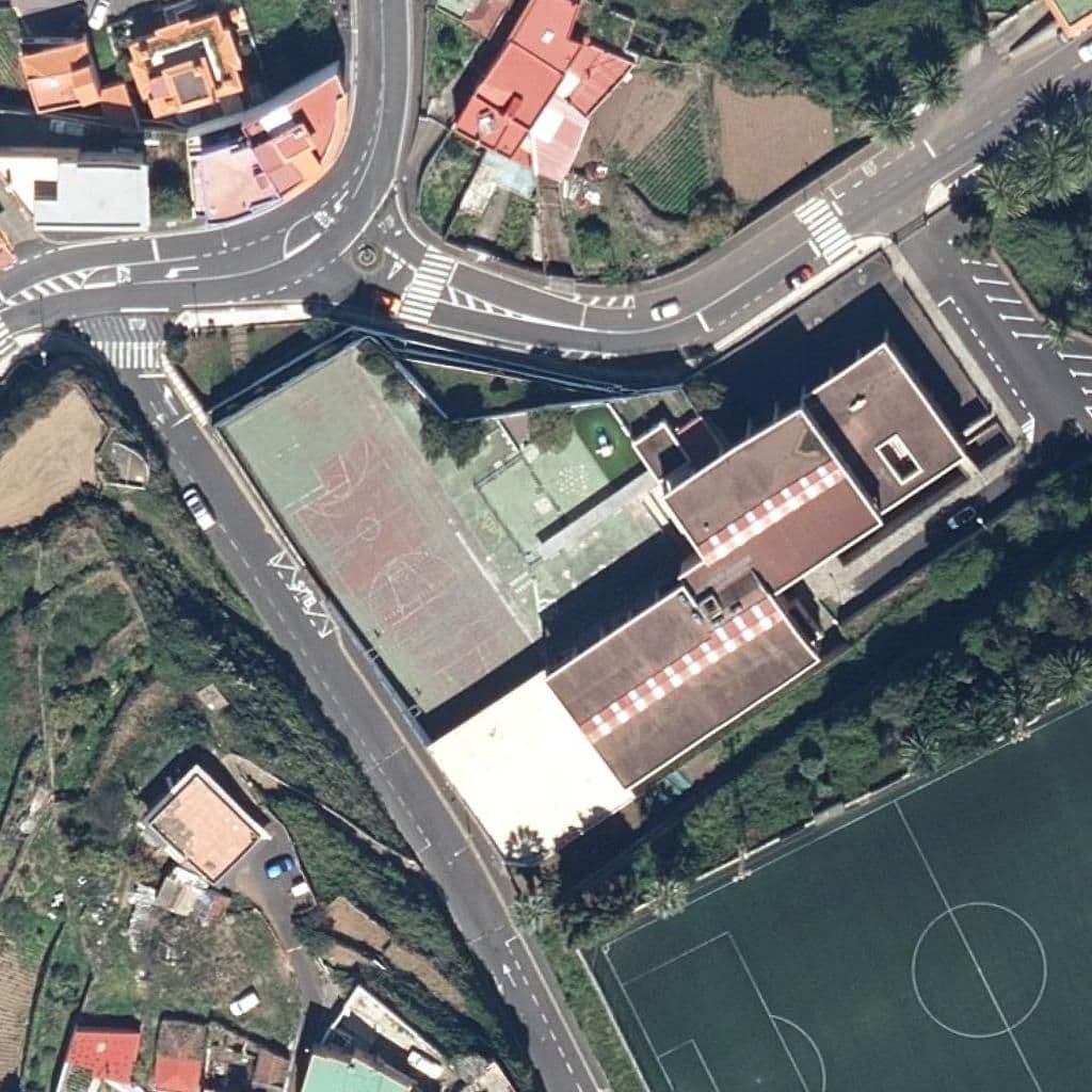Aerial view of the grounds of CEIP FRANCISCO AFONSO CARRILLO