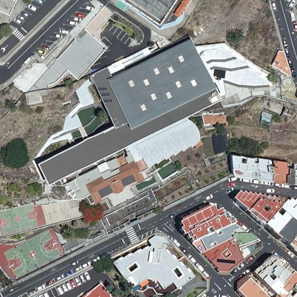 Aerial view of the grounds of CPEIPS SANTO DOMINGO DE GUZMÁN