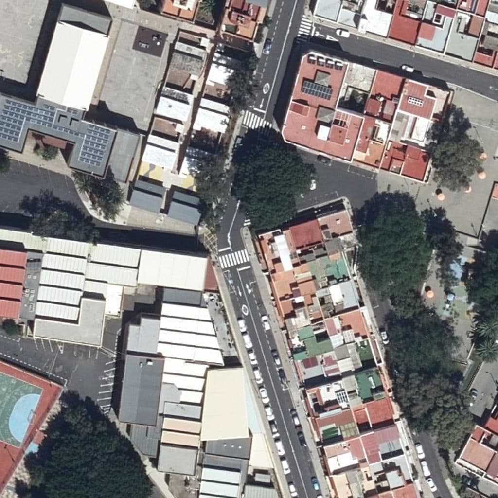 Aerial view of the grounds of CEIP LAS DELICIAS