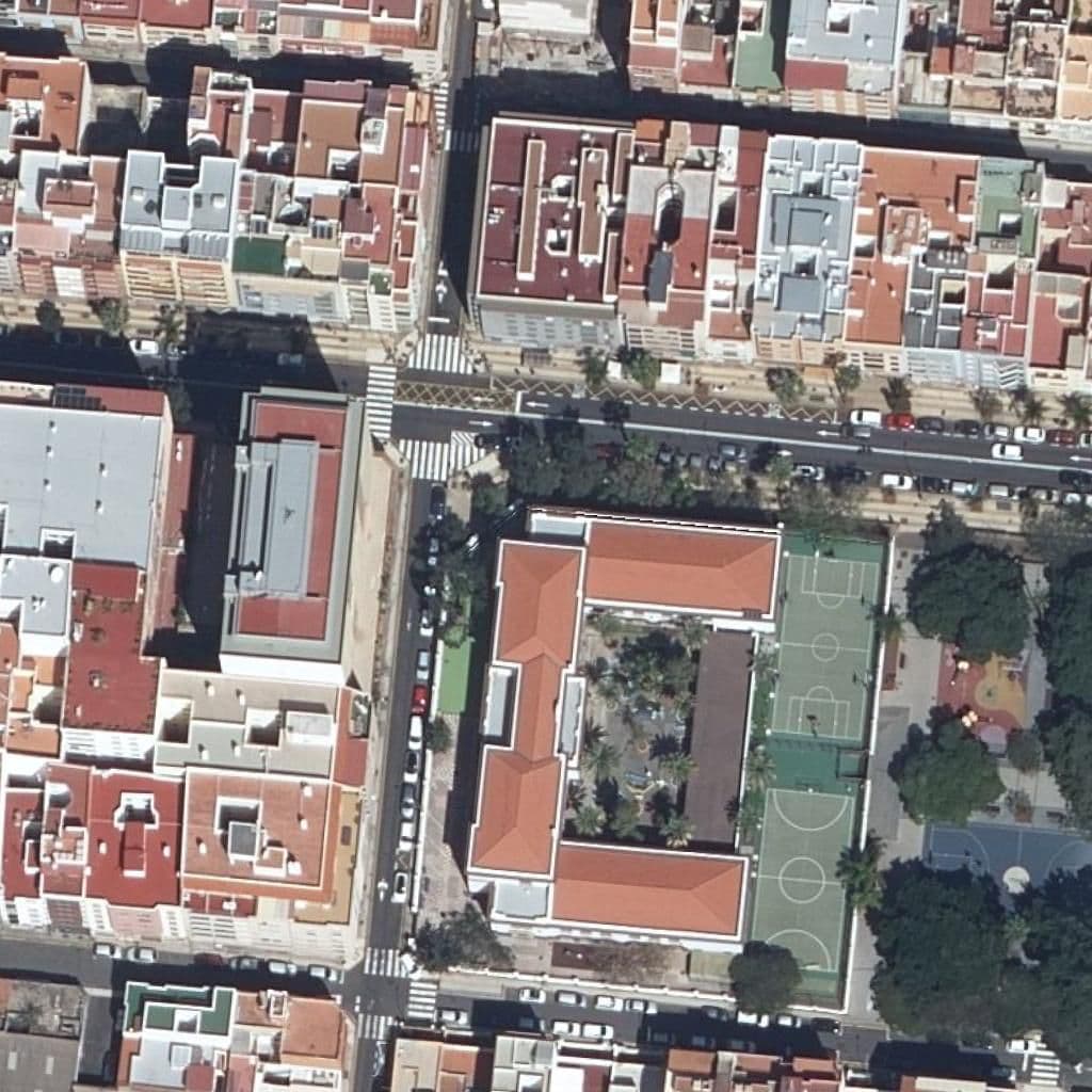 Aerial view of the grounds of CEIP SAN FERNANDO