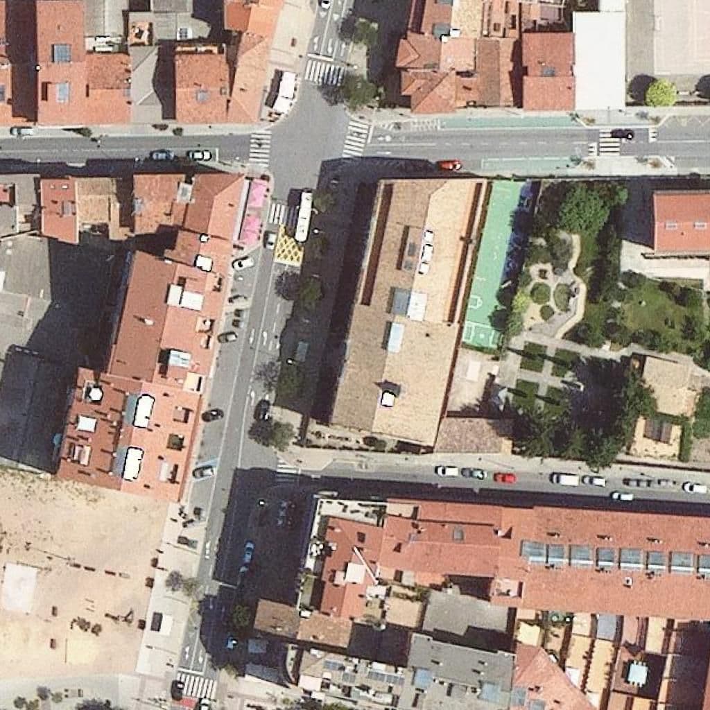 Aerial view of the grounds of Sagrat Cor De Jesús