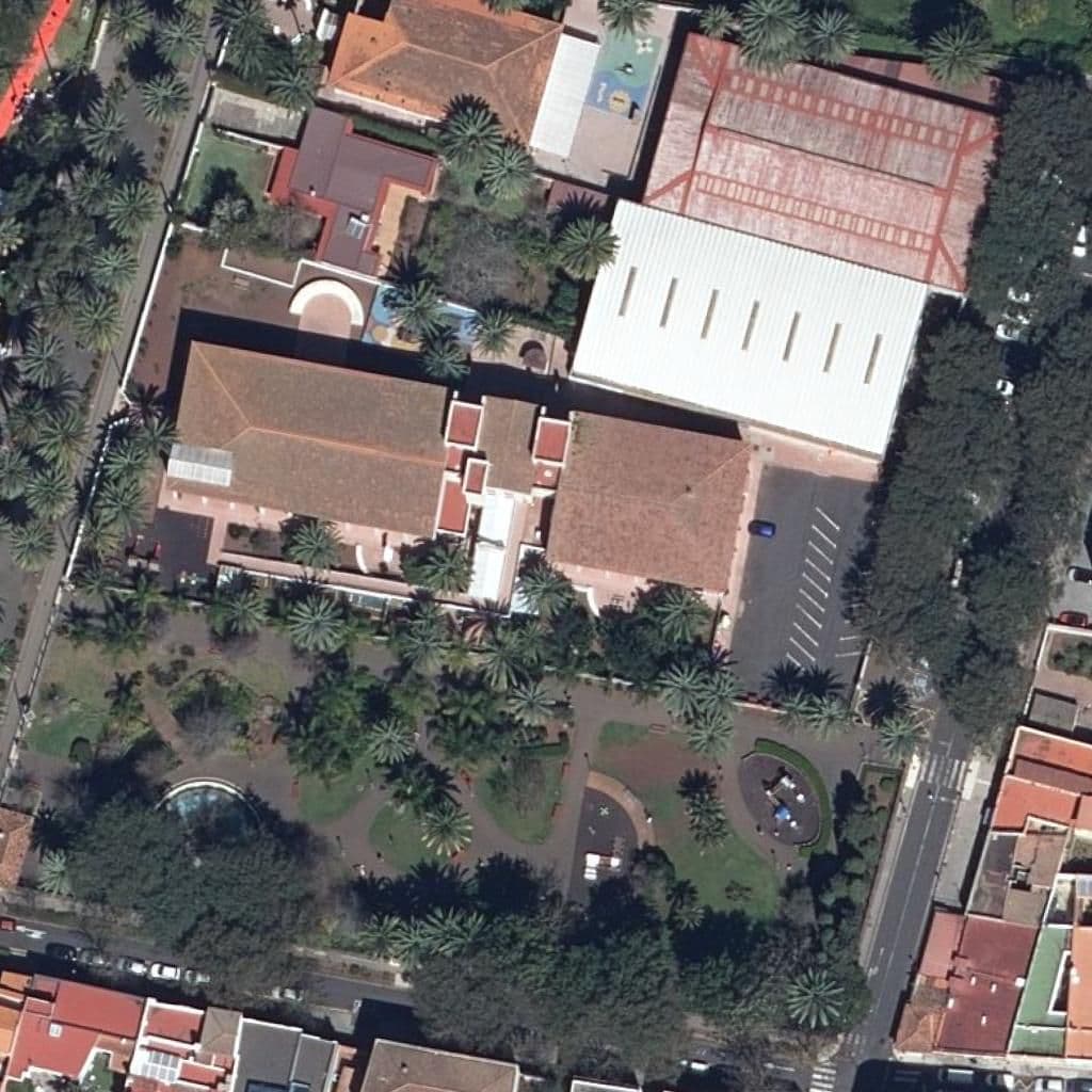 Aerial view of the grounds of CEIP CAMINO LARGO