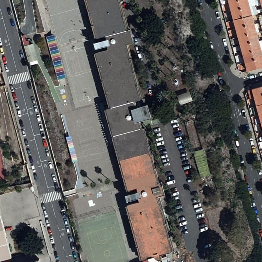 Aerial view of the grounds of IES CAIRASCO DE FIGUEROA