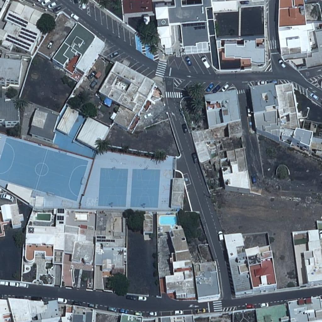 Aerial view of the grounds of CEIP ALCALDE ALEXIS TEJERA LEMES