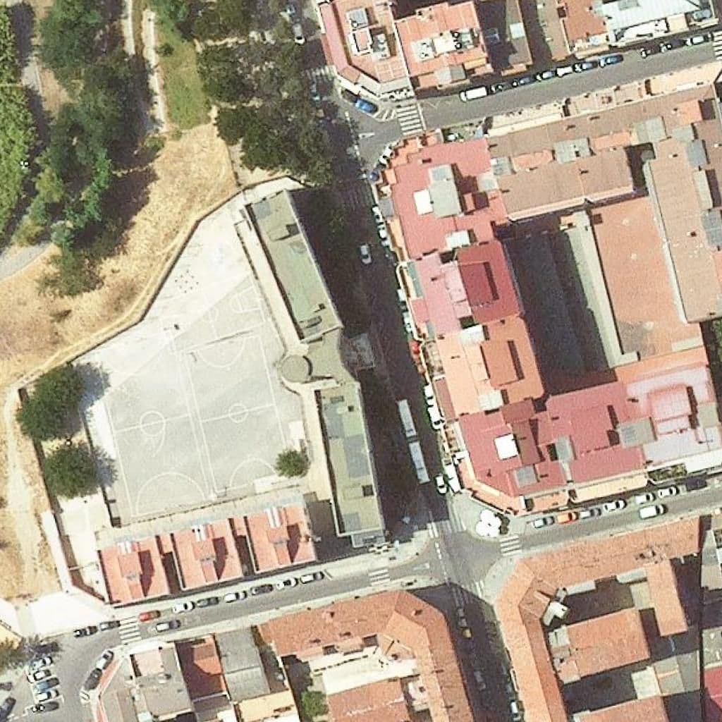 Aerial view of the grounds of Institut Escola Sala I Badrinas
