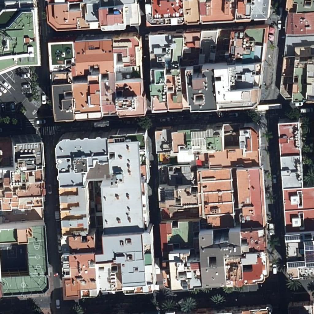Aerial view of the grounds of CPEI MI ARCO IRIS