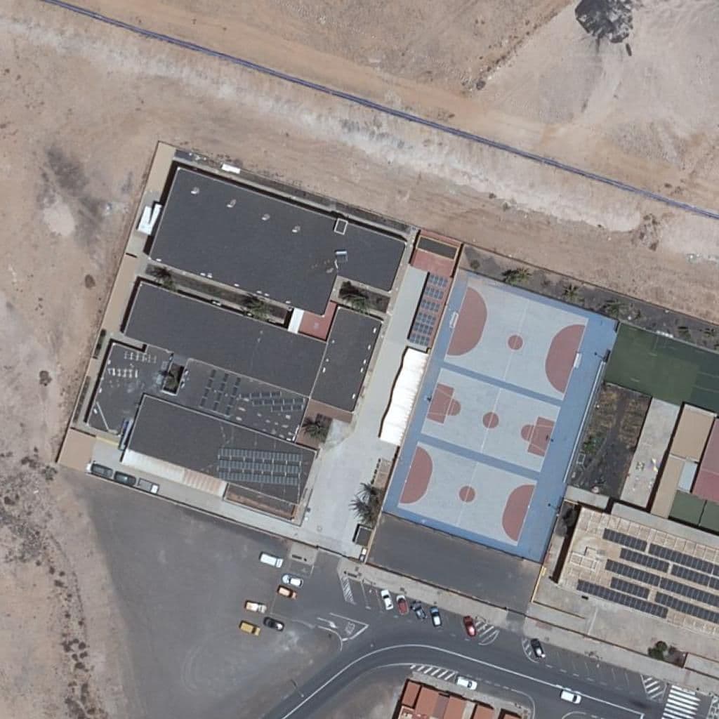 Aerial view of the grounds of CIFP MAJADA MARCIAL