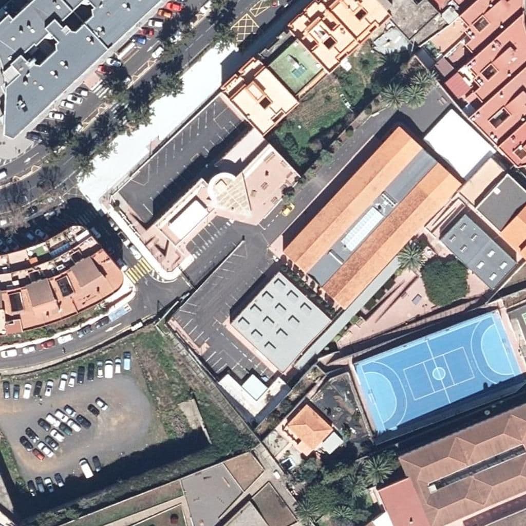 Aerial view of the grounds of AEOI SANTA ÚRSULA