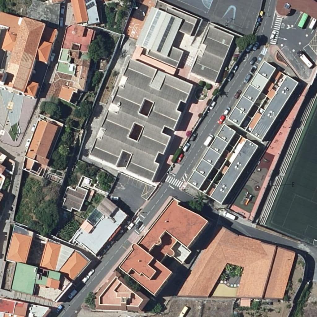 Aerial view of the grounds of EEI VALLEHERMOSO