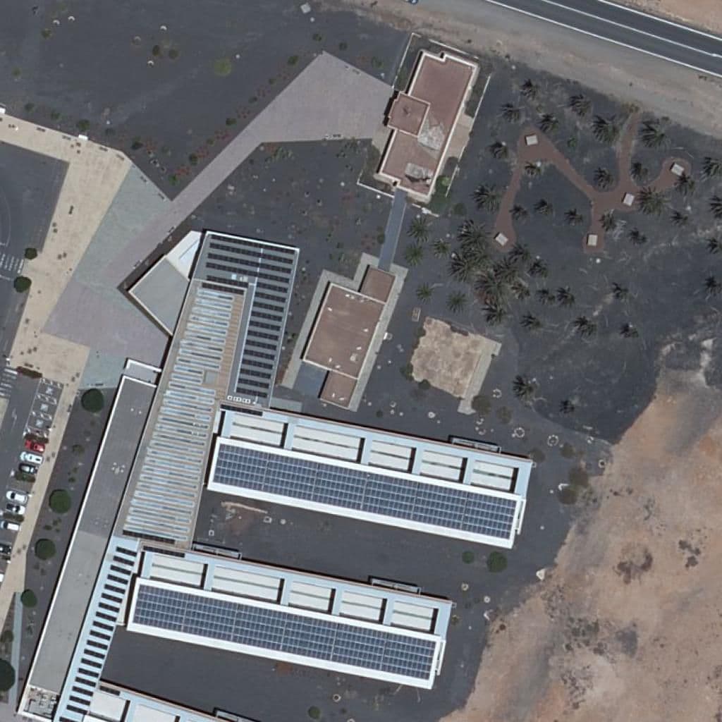 Aerial view of the grounds of EA FUERTEVENTURA