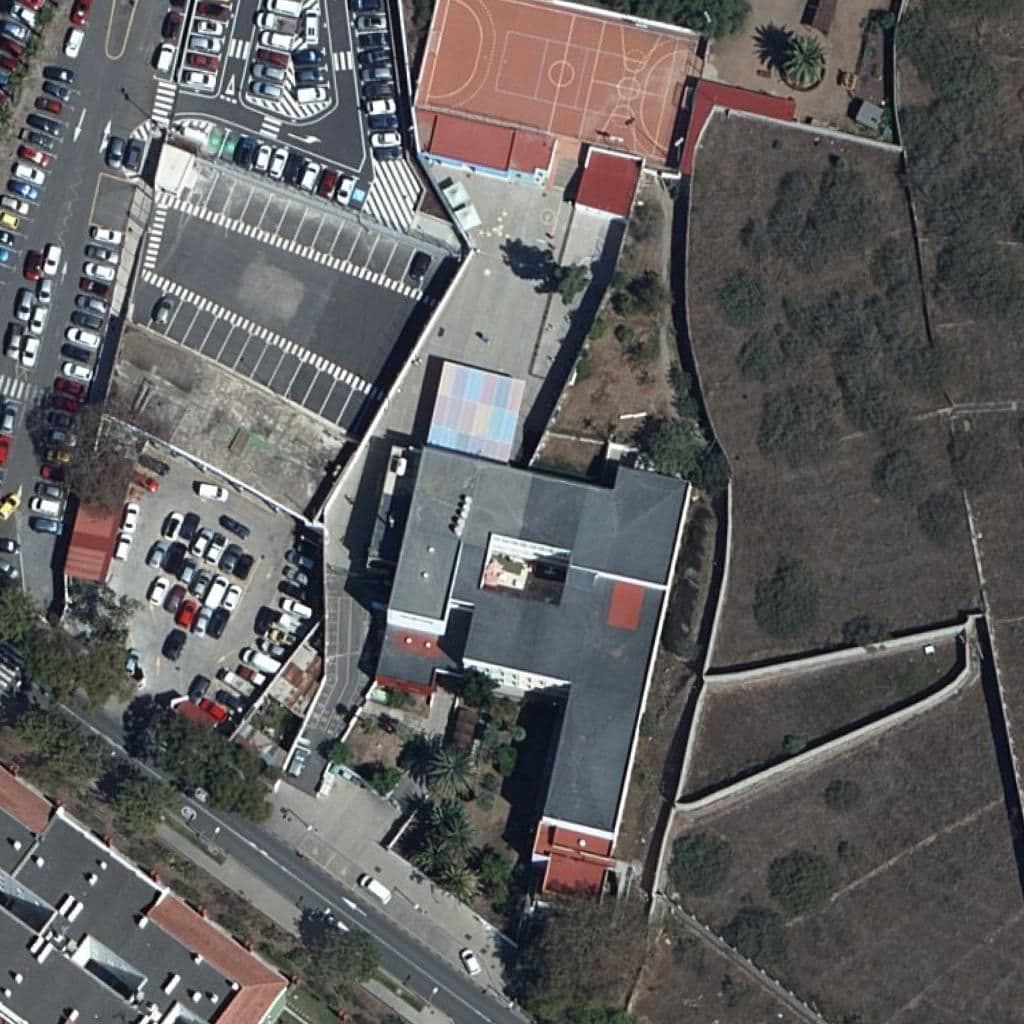 Vista aérea del recinto de CEIP EN ARUCAS