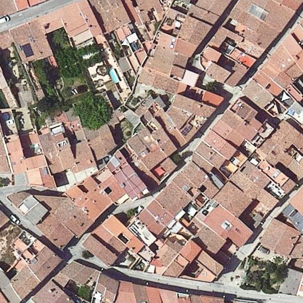 Aerial view of the grounds of Lli Privada Casamada