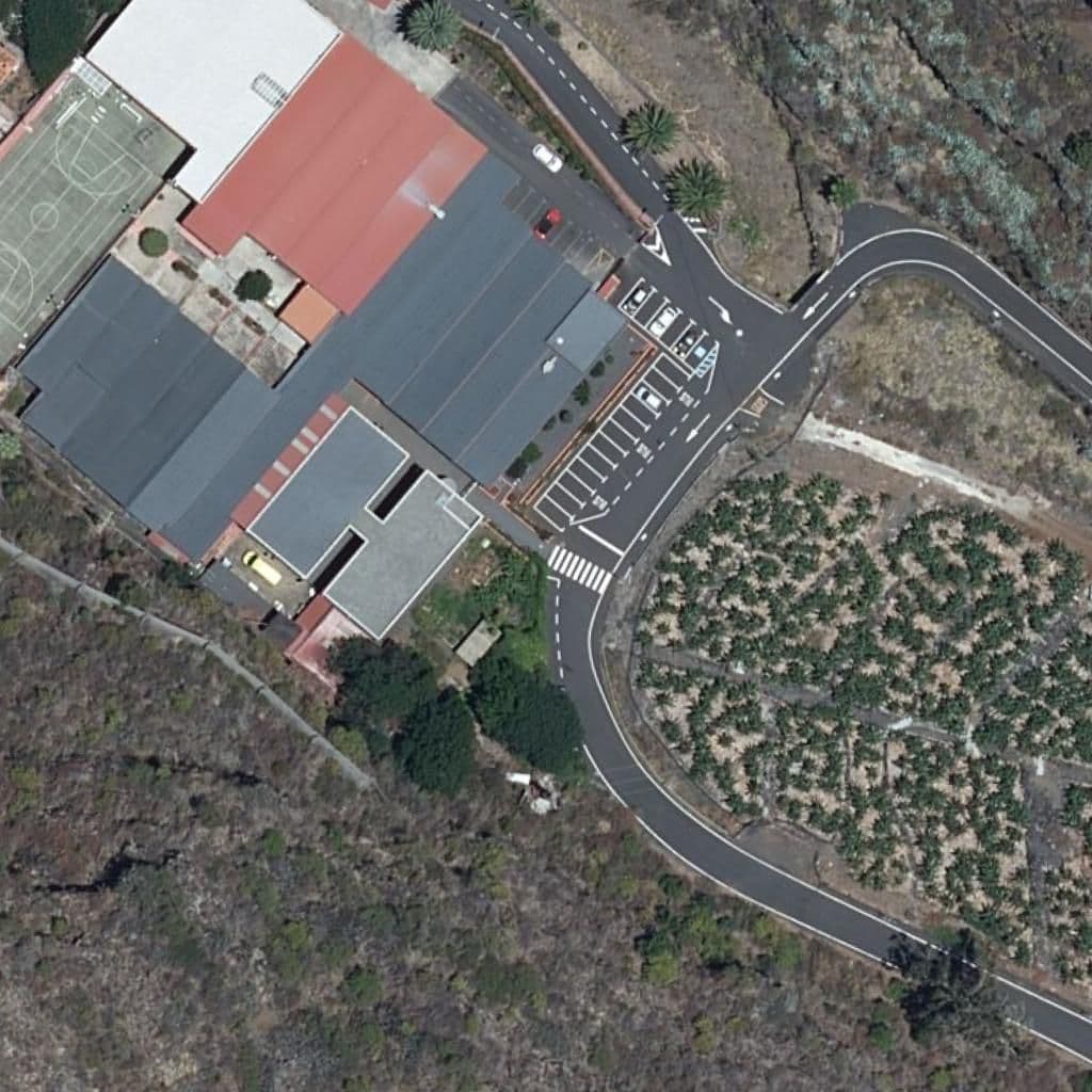 Aerial view of the grounds of CIFP VIRGEN DE LAS NIEVES