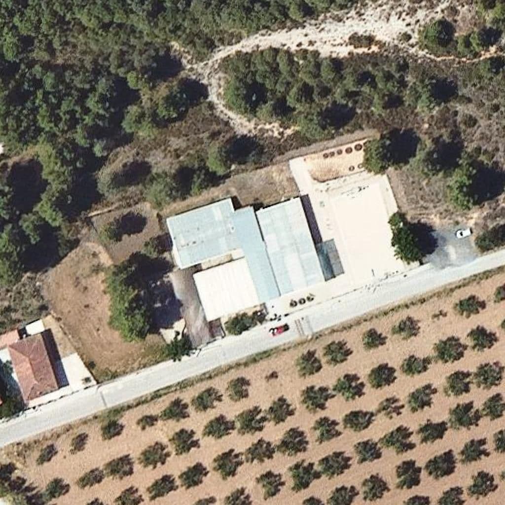 Вид згори на територію школи «Escola Les Oliveres - ZER Serra d'Ancosa»