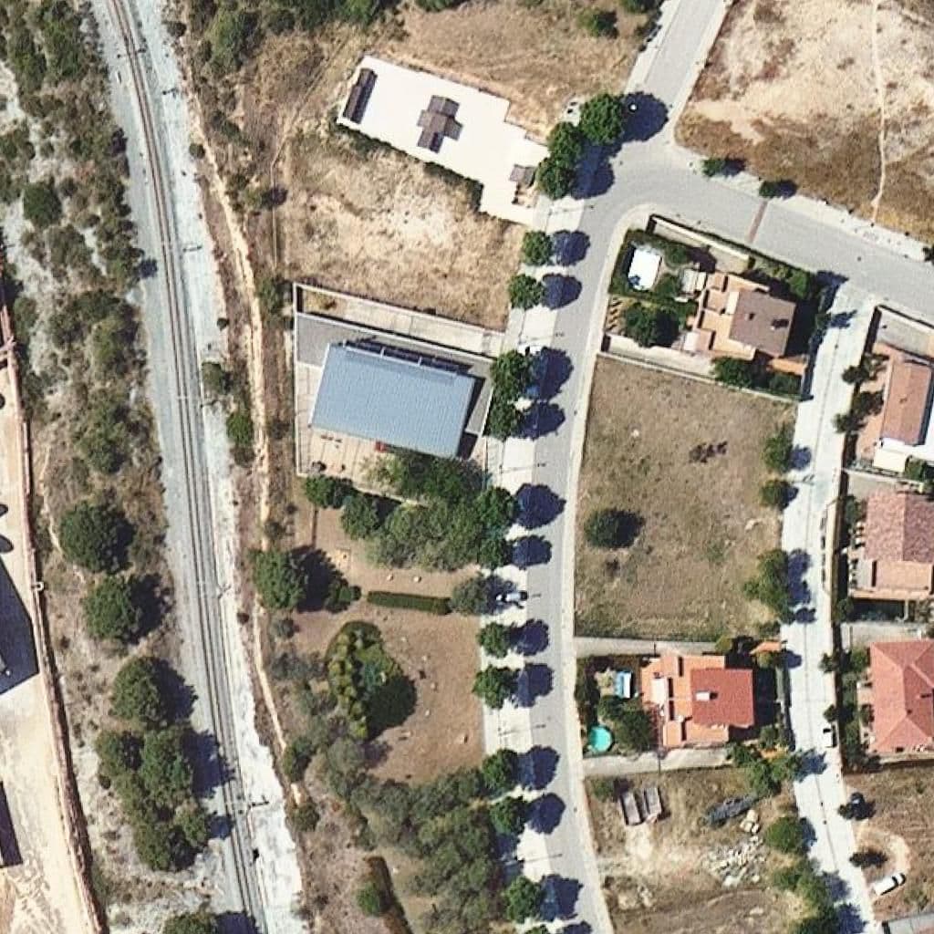 Aerial view of the grounds of Llar d'infants Sol Solet