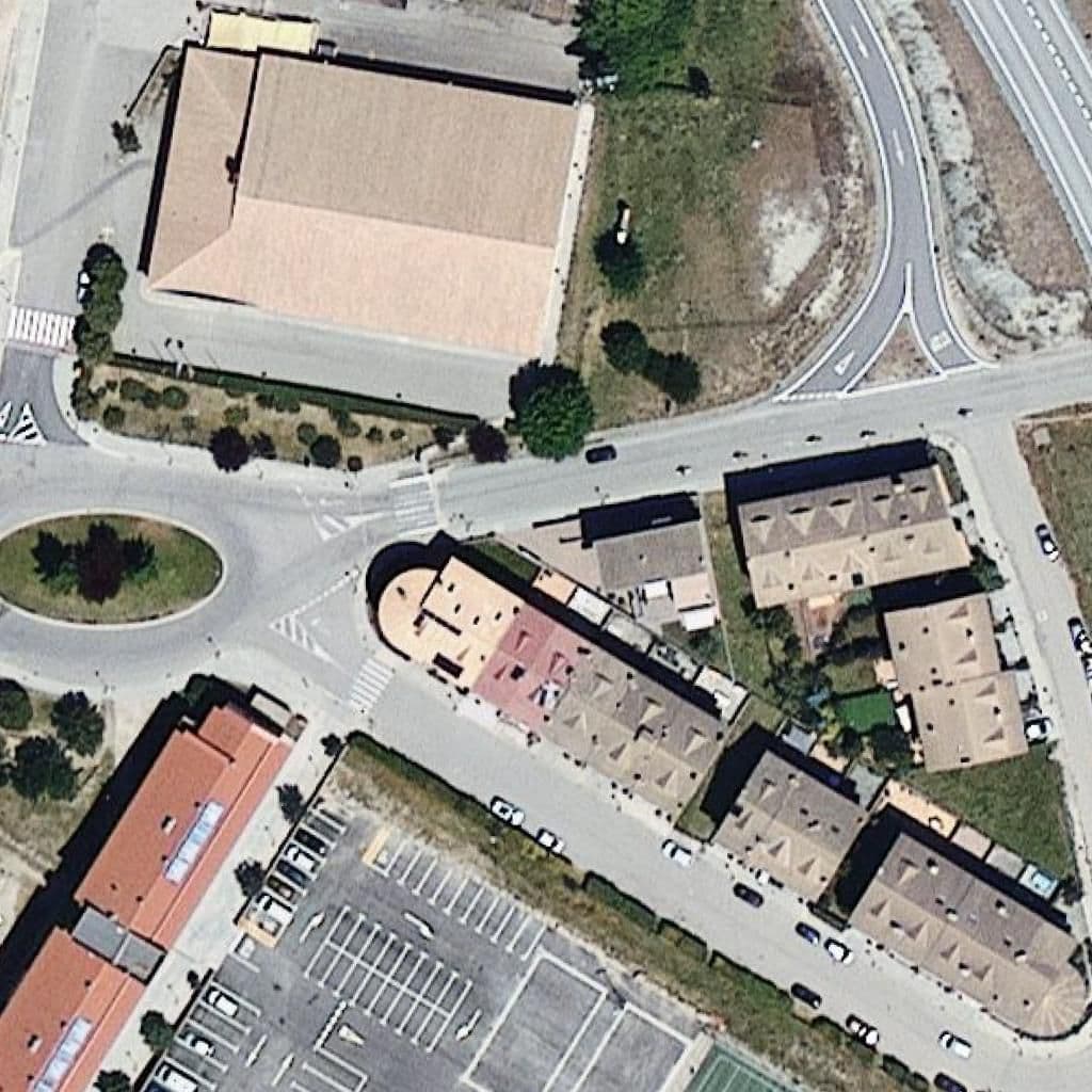 Aerial view of the grounds of Llar d'infants L'Esquirol