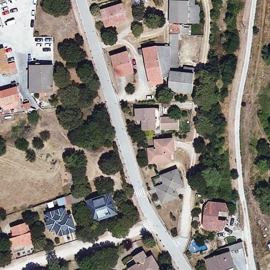 Aerial view of the grounds of Llar d'infants de Castellcir