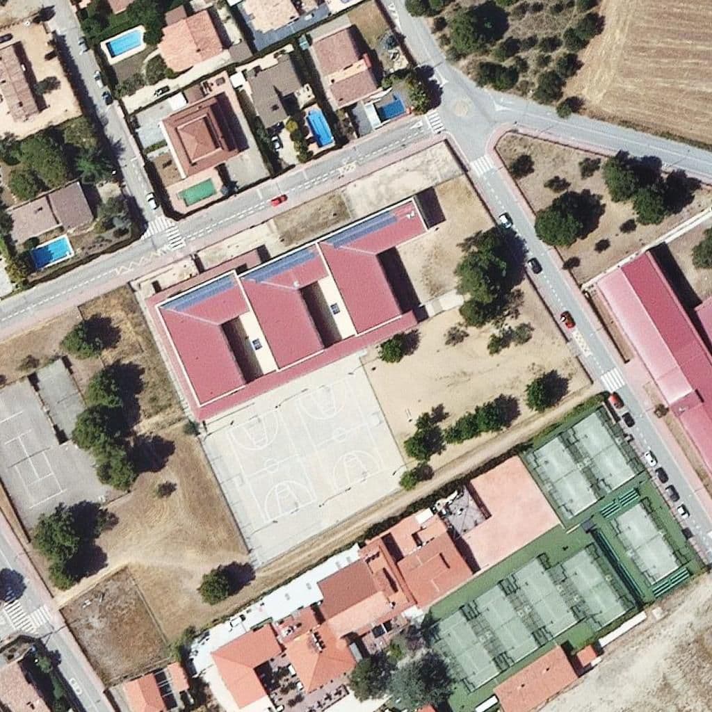 Aerial view of the grounds of Institut de Collbató