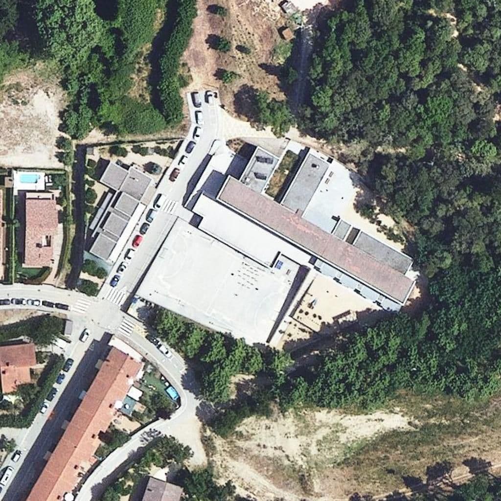 Aerial view of the grounds of Llar d'infants de Vallgorguina