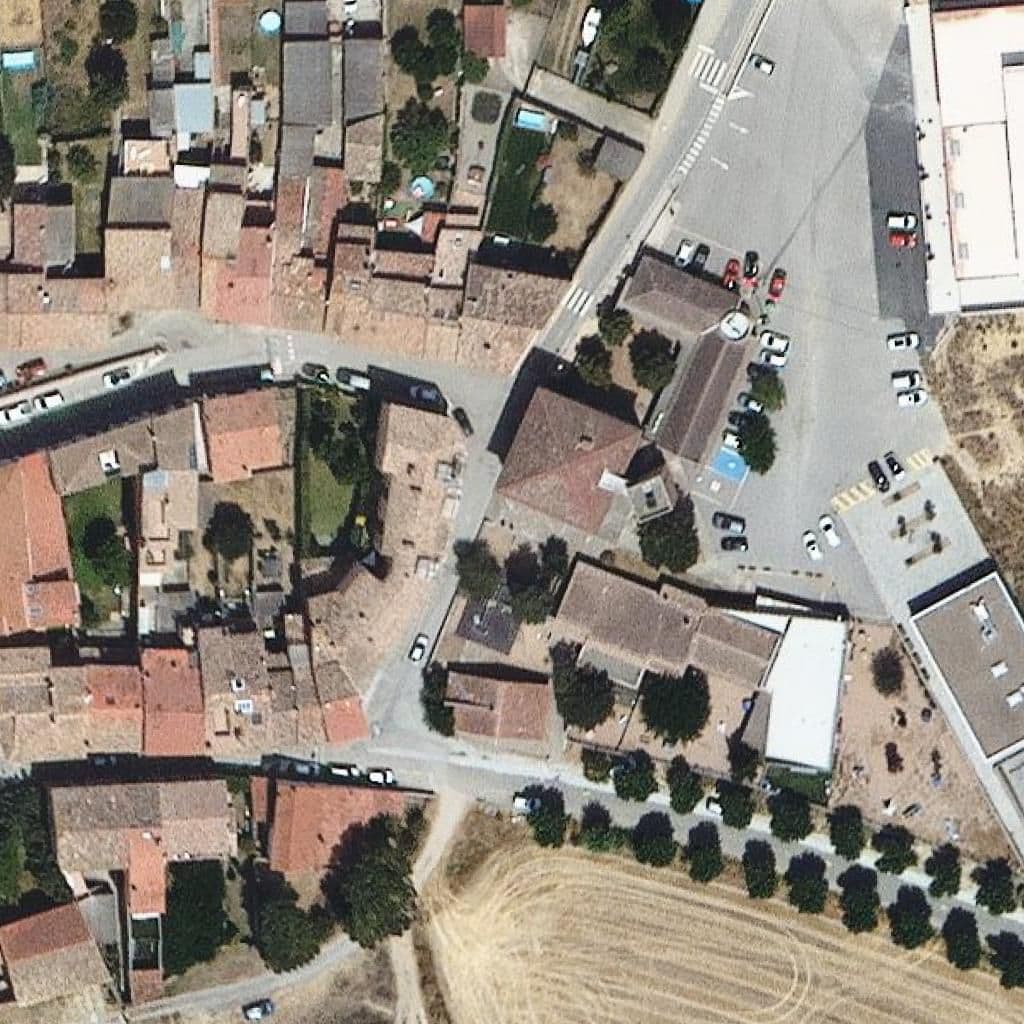 Aerial view of the grounds of Llar d'infants Patufet