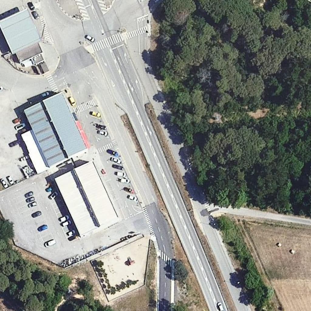 Aerial view of the grounds of Llar d'infants La Falguereta