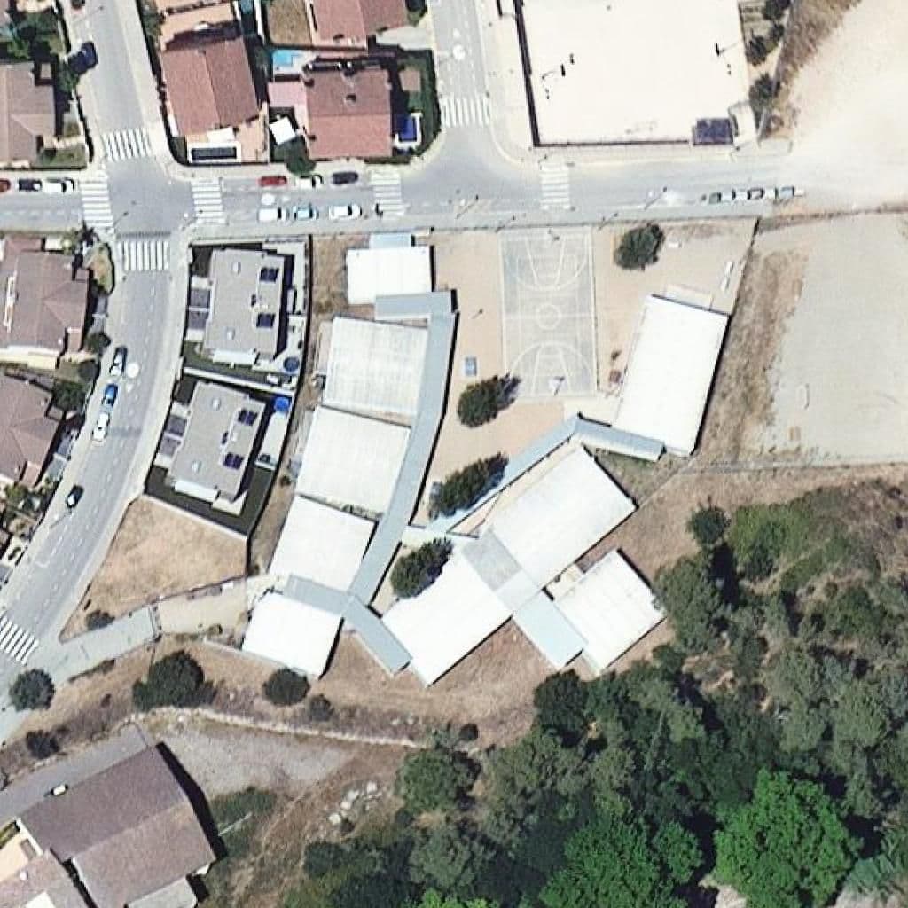 Aerial view of the grounds of Institut de Cervelló