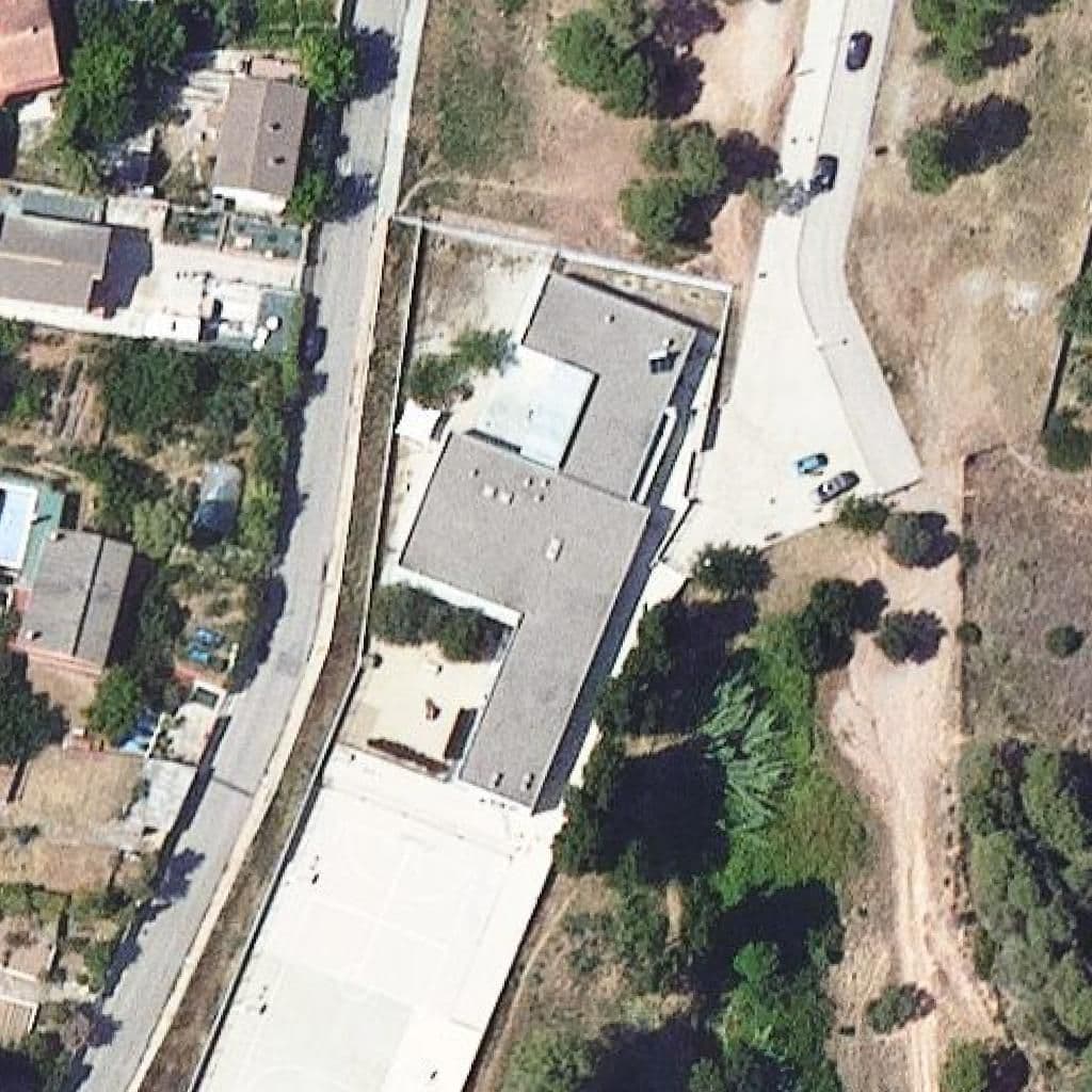 Aerial view of the grounds of Escola de Rellinars