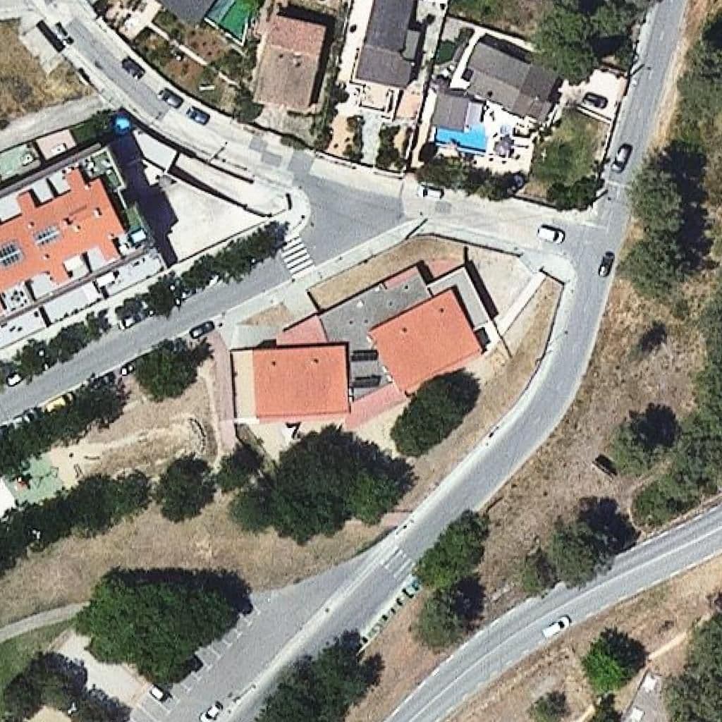 Aerial view of the grounds of Llar d'infants El Castellot