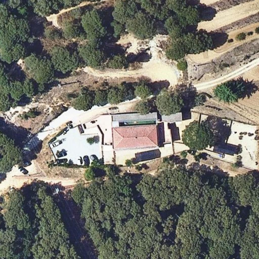 Aerial view of the grounds of Escola Bressol Municipal La caseta del bosc de Can Martorell