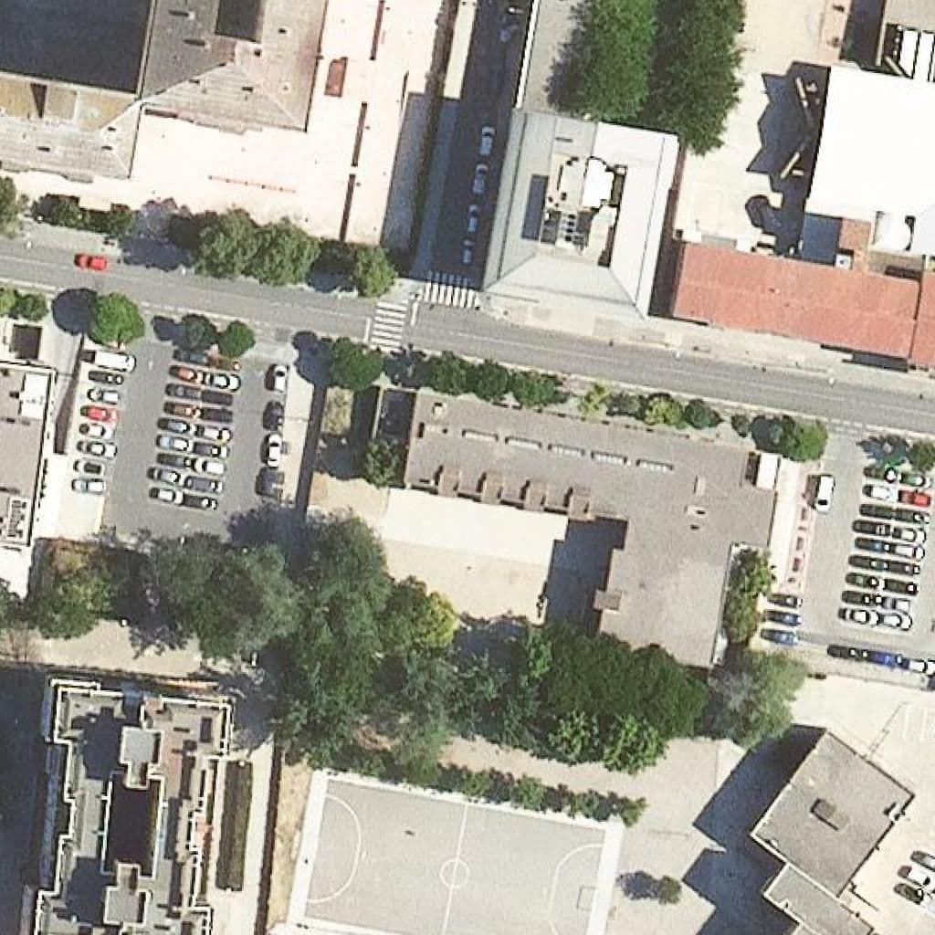 Aerial view of the grounds of Escola Bressol Municipal Gargot