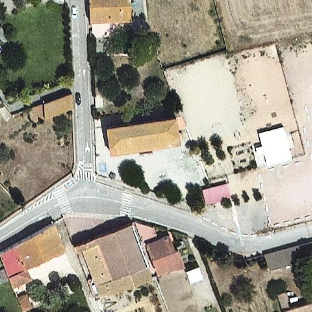 Aerial view of the grounds of Escola Teresa de Pallejà