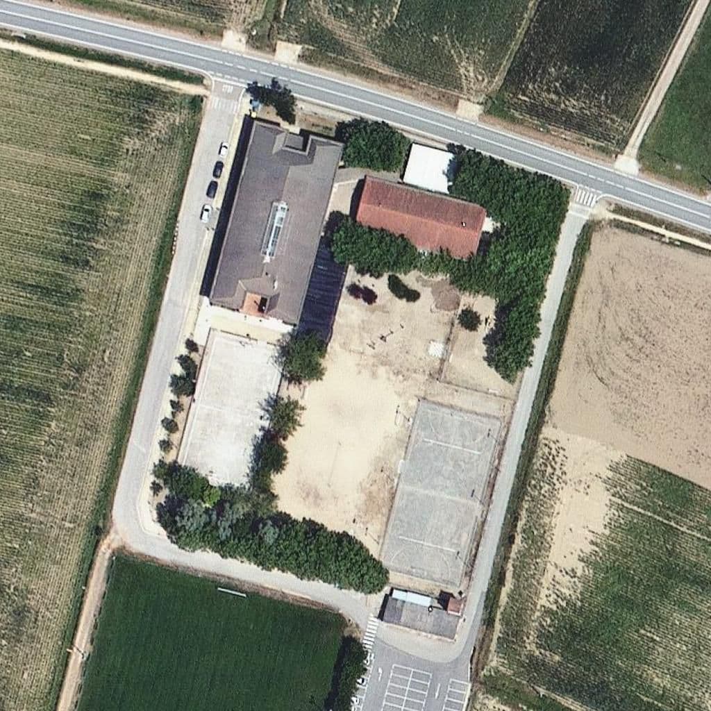 Aerial view of the grounds of Escola Verntallat