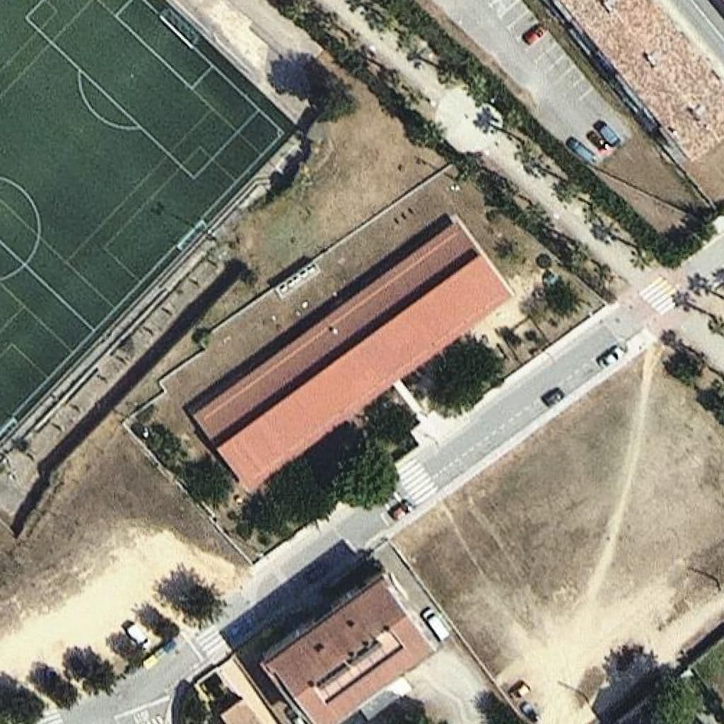 Aerial view of the grounds of Llar d'infants Cucut