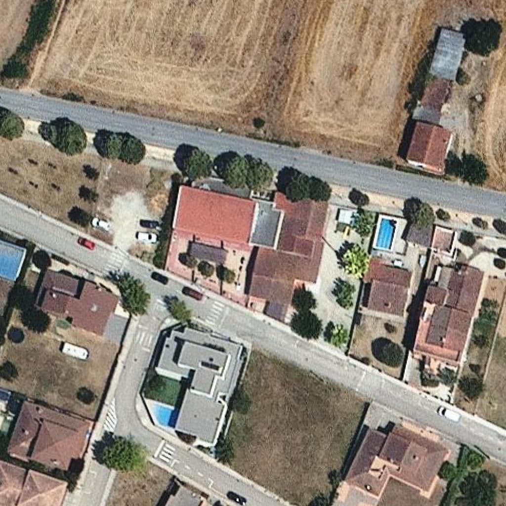 Aerial view of the grounds of Llar d'infants Els Trapelles