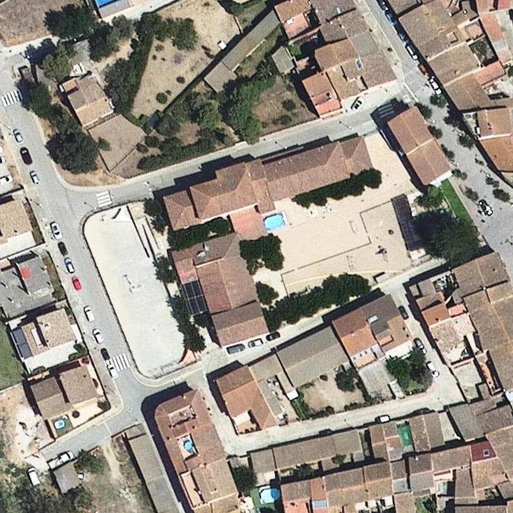 Aerial view of the grounds of Llar d'infants de Verges
