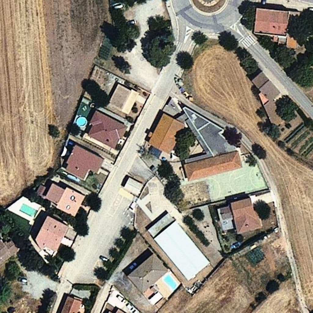 Aerial view of the grounds of Llar d'infants Els Solets