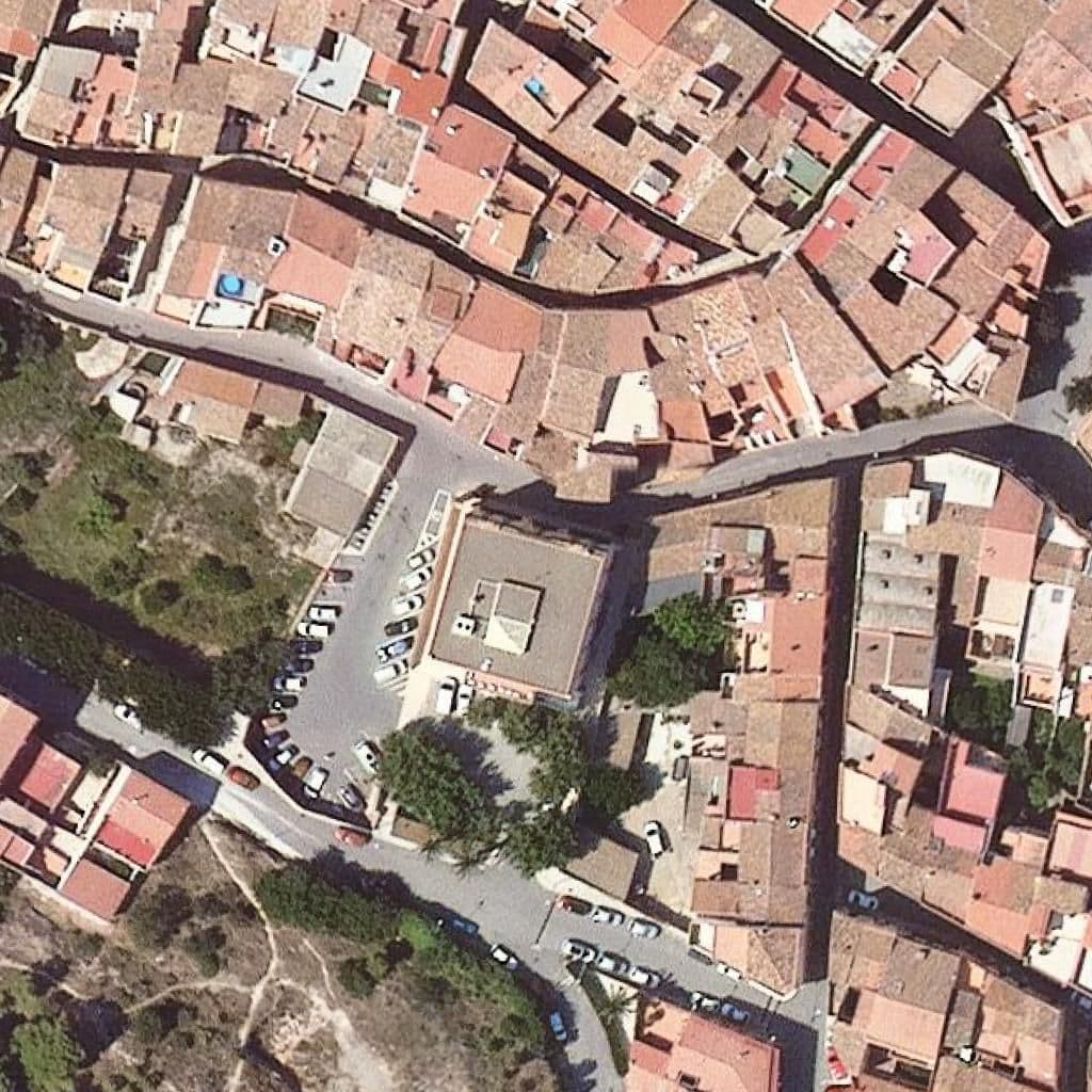 Aerial view of the grounds of Llar D'infants Mare De Déu De La Roca