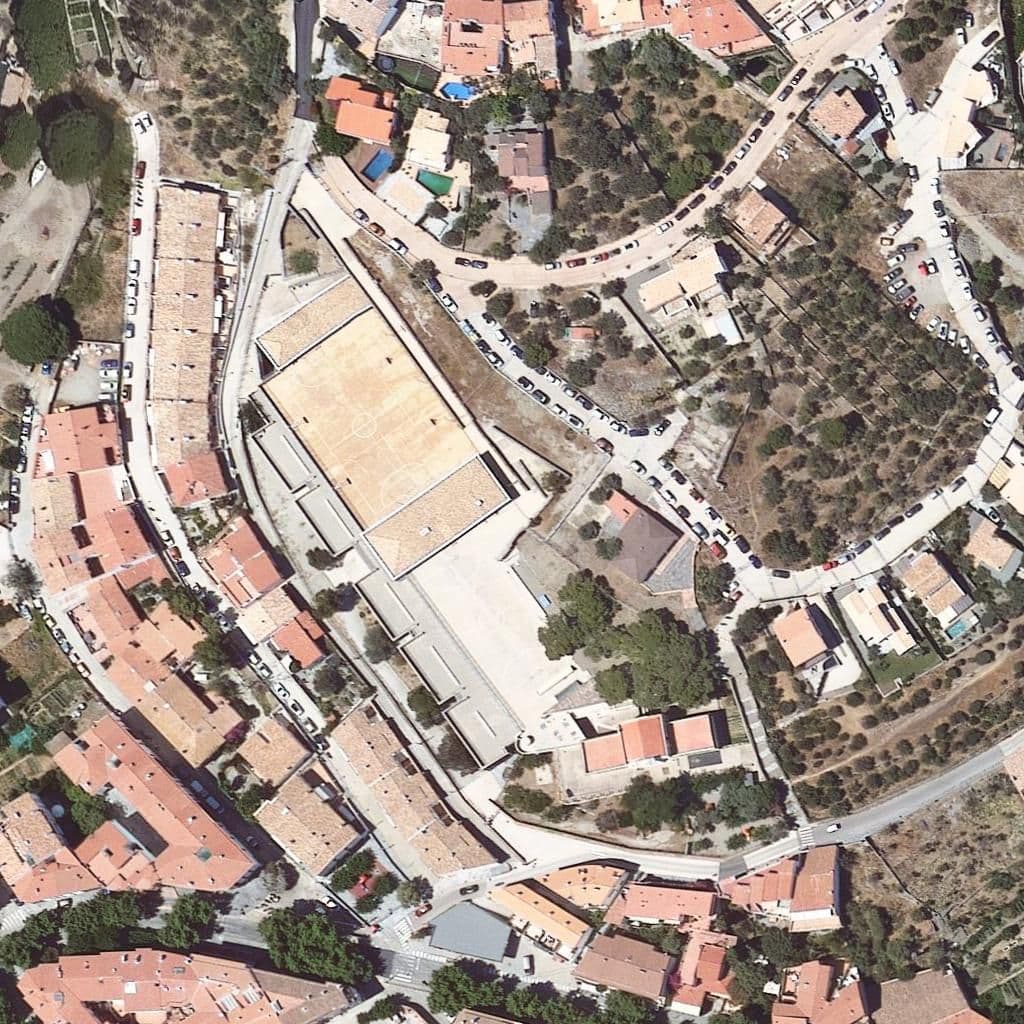 Aerial view of the grounds of Institut Escola Caritat Serinyana - Cap de Creus